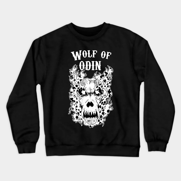Wolf of Odin Crewneck Sweatshirt by medievalwares